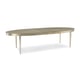 Fumed Tiger Maple & Silver Leaf Accents Dining Table A House Favorite by Caracole 