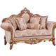 Imperial Luxury Brown & Silver Gold RAFFAELLO II Sofa Set 4Pcs EUROPEAN FURNITURE