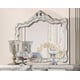 Luxury Antique Silver Grey Buffet & Mirror Wood Carved Traditional Homey Design HD-5800GR