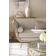 Taupe Paint Finish Curvaceous Upholstered Sofa LOVE A-FLAIR by Caracole 