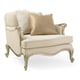 Dressy Ivory & Gold Palette Traditional Accent Chair SAVOIR FAIRE by Caracole 