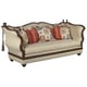 Beige Silk Chenille Dark Brown Luxury Sofa HD-90017 Classic Traditional