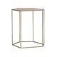 Lucent Bronze Smooth Metallic Paint Contemporary VECTOR ACCENT TABLE by Caracole 