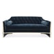 Night Sky Velvet Contemporary Sofa Set 4Pc w/ Tables The Cat's Meow by Caracole 