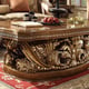 Antique Gold & Perfect Brown Coffee Table Traditional Homey Design HD-8018