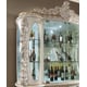 Antiqued White & Gold Brush Highlights China Cabinet Traditional Homey Design HD-1806