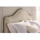 Cream Finish Camel-Back Headboard Queen Bed A NIGHT IN PARIS by Caracole 