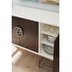 Cloud White & Brunette Mix of Wood and Metal Buffet A Touch Of Class by Caracole