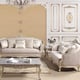 Champagne Finish Wood Sofa Set 2Pcs Traditional Cosmos Furniture Elanor