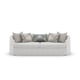 Light Gray Chenille Performance Fabric Sofa YOU COMPLETE ME by Caracole 
