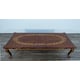 Luxury Rosewood & Red Gold LUXOR Dining Table Set 11 Pcs EUROPEAN FURNITURE 