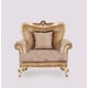 Luxury Beige & Gold FANTASIA Chair Set 2Pcs EUROPEAN FURNITURE Traditional Classic