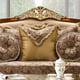 Homey Design HD-26 Victorian Style Loveseat Carved Decorative Solid Wood