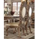 Antique Gold & Perfect Brown Dining Room Set 8Pcs Traditional Homey Design HD-8018 