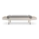 Almond Milk & Champagne Pearl Finish Bench ROLL PLAY by Caracole 
