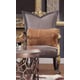 Dark Gray Pearl Fabric & Gold Finish Armchairs Set 2Pcs Traditional Homey Design HD-6024-1 