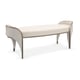 Golden Shimmer & Matte Pearl Finish VALENTINA BED BENCH by Caracole 