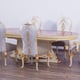 Luxury Beige & Gold Leaf BELLAGIO Dining Table Set 9Pcs EUROPEAN FURNITURE Classic