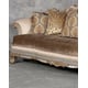 Silver Gold Finish Sofa Luxury Silk Chenille HD-90015 Classic Traditional