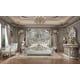 Baroque Belle Silver CAL King Bed HD-8088