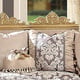 Homey Design HD-459 Victorian Upholstery Antique Gold Sectional Sofa and Ottoman