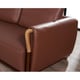 Italian Leather Russet Brown Sectional SKYLINE EUROPEAN FURNITURE Modern