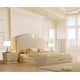 Glossy White Diamond CAL King Bed Contemporary Homey Design HD-914