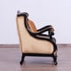 Imperial Luxury Black & Dark Gold RAFFAELLO Arm Chair EUROPEAN FURNITURE Classic