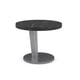 Black & White Stone Top End Table Set 2Pcs LA MODA SPOT TABLE by Caracole 