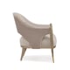 Ultra-Plush Fabric in Neutral Shades Accent Chair PRETTY LITTLE THING by Caracole 