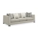 Light Grey Fabric Traditional Sofa BEST FOOT FORWARD by Caracole 