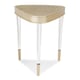 Metal Frame In Whisper of Gold End Table BETWEEN YOU AND ME by Caracole 