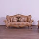 Luxury Sand & Gold Wood Trim AUGUSTUS Sofa Set 4 Pcs EUROPEAN FURNITURE Traditional