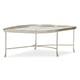 Tempered Glass Top W/ Encased Cast Leaf Coffee Table LEAF IT TO ME by Caracole 
