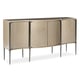 Taupe Paint Textured Pattern 4 Curved Doors Buffet NEW DAY by Caracole 