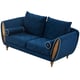 Luxury Blue Velvet SIPARIO VITA Loveseat EF-22560-L EUROPEAN FURNITURE Modern 