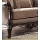 Victorian Style Sofa & Loveseat Set 2Pcs in Mahogany Traditional Homey Design HD-09