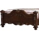 Cherry Finish Wood Queen Panel Bed Traditional Cosmos Furniture Destiny
