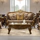 Homey Design HD-26 Victorian Style Sofa Carved Decorative Solid Wood