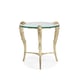 End Table Finished in Aglow Clear Tempered Glass FONTAINEBLEAU by Caracole 