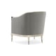 Gray Velvet & Soft Silver Paint Finish Traditional Chair SPLASH OF FLASH by Caracole 