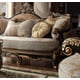 Black Enamel & Antique Gold Finish Traditional Sofa Homey Design HD-551