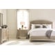 Soft Silver Leaf & Moonlit Sand Finish CAL King Bed RISE TO THE OCCASION by Caracole 