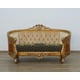 Imperial Luxury Black & Silver Gold LUXOR II Sofa Set 2Pcs EUROPEAN FURNITURE 
