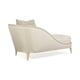 Ultra-soft Fabric Shimmering Blush Taupe Frame Traditional ADELA CHAISE by Caracole 