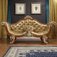 Bench in Beige Leather Traditional Style Homey Design HD-8024