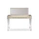 Soft Silver Leaf Finish Console Table MOMENT OF CLARITY by Caracole 