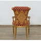 VALENTINA Bronze & Red Arm Chair Set 2Pcs