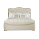 Curvaceous Headboard Creamy Velvet Sleigh ADELA QUEEN BED by Caracole 