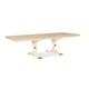 Ivory Painted Finish Extandable Formal Dining Table TOE THE LINE by Caracole 